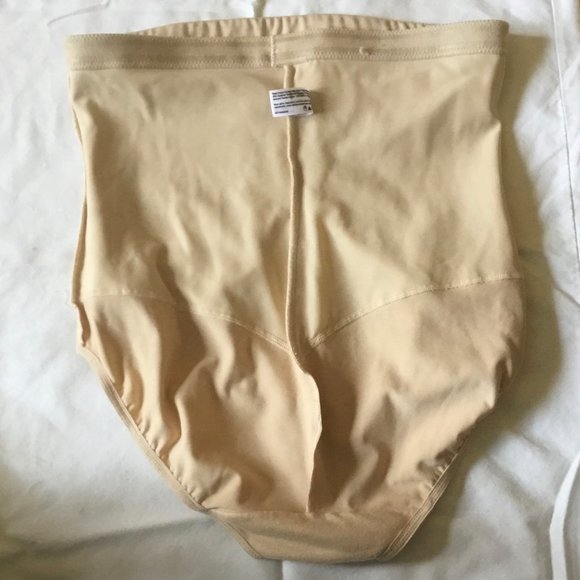 Maidenform High Waist Tummy Control Nude Brief-Sz L - Picture 3 of 8
